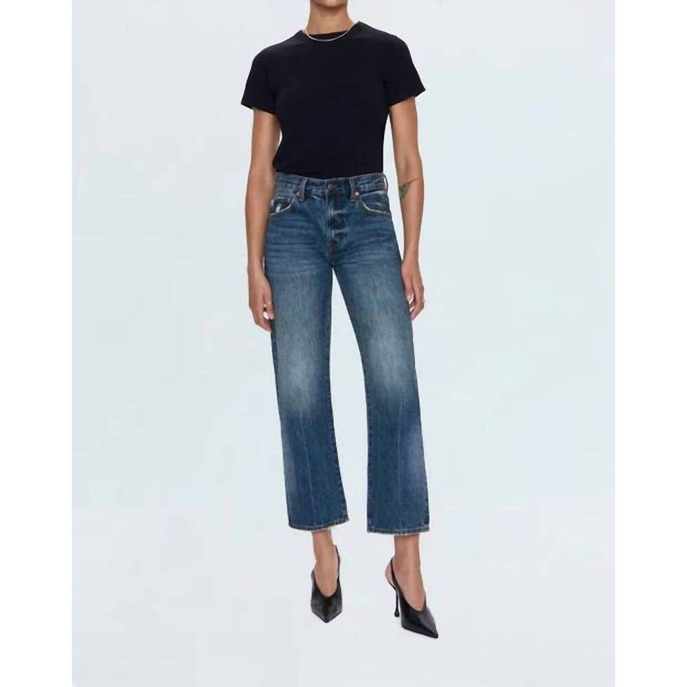 pistola Straight Leg Jeans in Medium Wash Blue